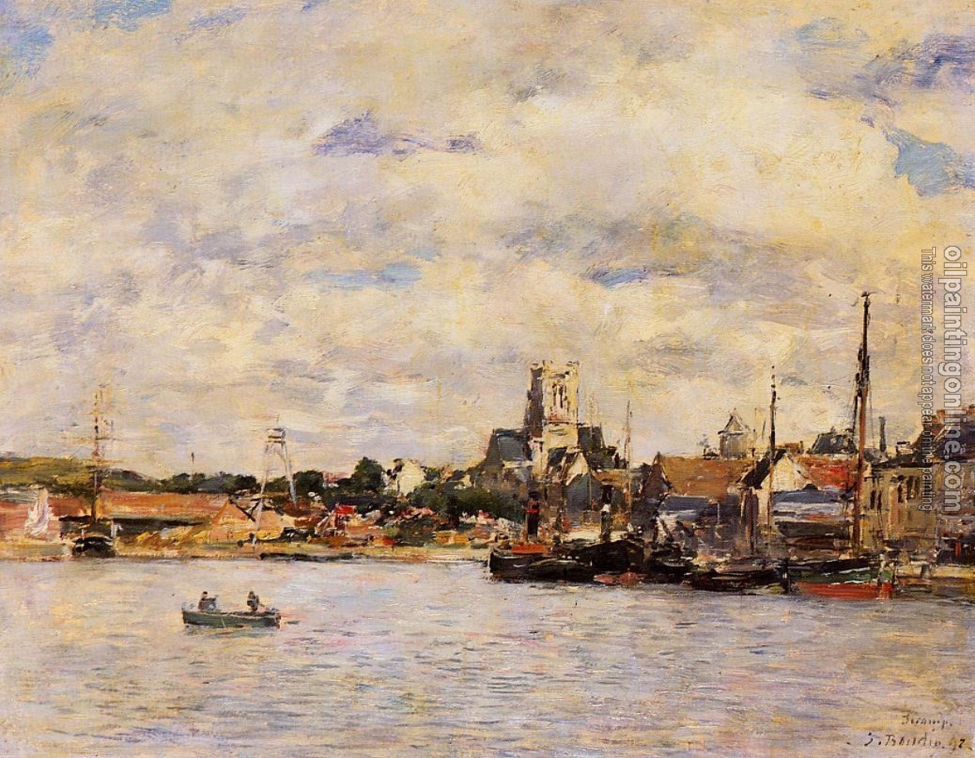 Boudin, Eugene - Fecamp, the Port